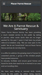 Mobile Screenshot of placerexoticbirdrescue.com